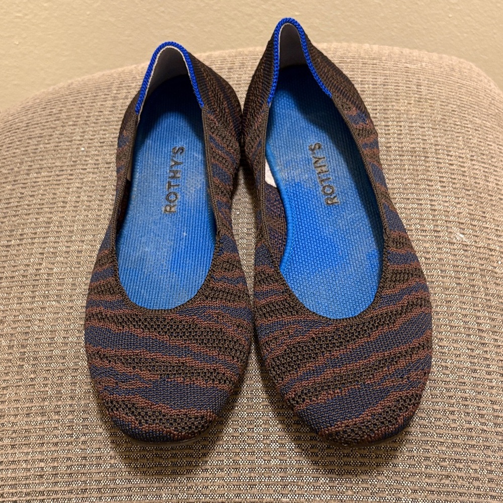 Rothy’s zebra patterned shoes